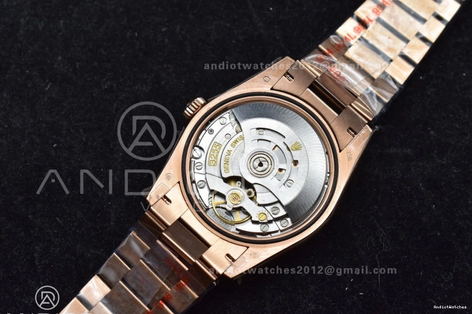 RG 36 V5 with Silver vr3255 DayDate 904L Edition Diamond (Gain EasyMatch Square on QF Steel President Bracelet Dial Best Weight) 675 1023